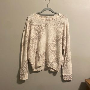 NEW Light-Colored Cheetah Print, Soft Knit Sweater